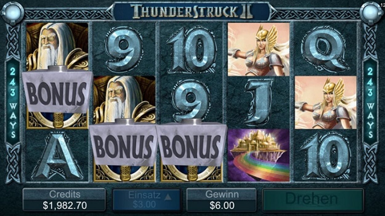 thunderstruck II classic slot online 