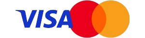Visa and Mastercard payment logo